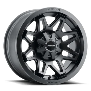 Vision Wheel ATV – 416 416/416X 2021 – Black – 12″x7″ – All weather Wheels – 416-127110MB4